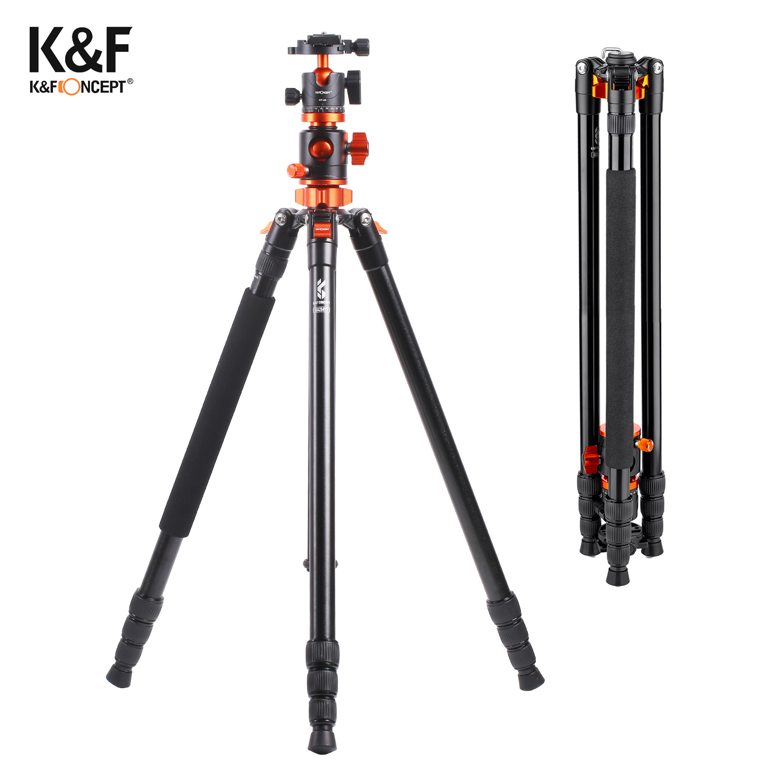 K & F CONCEPT  ﰢ,  ī޶ ﰢ ĵ, ˷̴ ձ, 10kg ̷ε , DSLR ī޶, SA254T1, 94.1 ġ